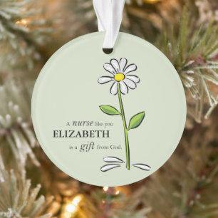 Infirmière Anniversaire Religieux Vert Fête Person