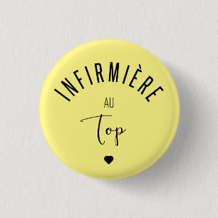 Infirmiere au top 1 inch round button