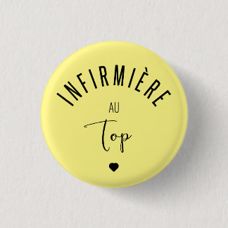 Infirmiere au top 1 inch round button