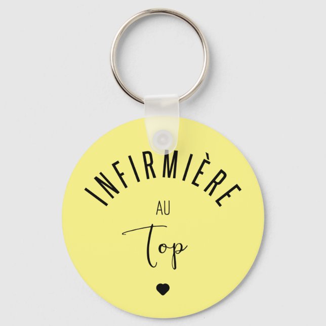 Infirmiere au top keychain (Front)