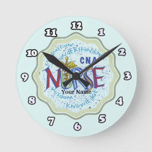 Infirmière CNA Motto horloge