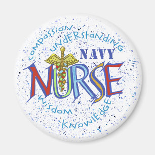 Infirmière de la marine Motto Magnet