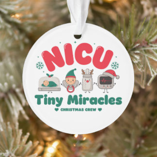 Infirmière de l'équipe de Noël NICU Tiny Miracles