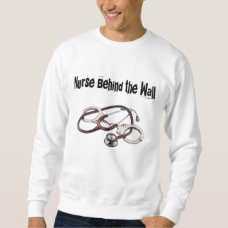 Infirmière derrière le sweatshirt de mur