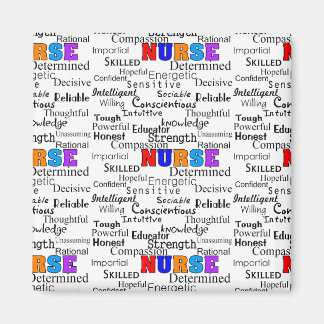 Infirmière Description des mots Cadeaux Aimant 3