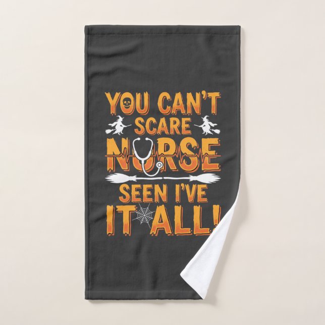 Infirmière d'Halloween a tout vu Design_1 (Serviette à main)