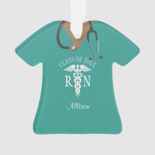 Infirmière Diplôme Médicale Scrub Top Keepsaké Nom