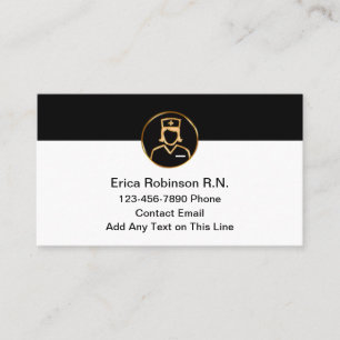 Infirmière diplômée Carte de visite simple