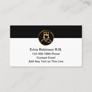 Infirmière diplômée Carte de visite simple