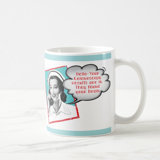 Infirmière drôle sur la tasse de téléphone (Droite)