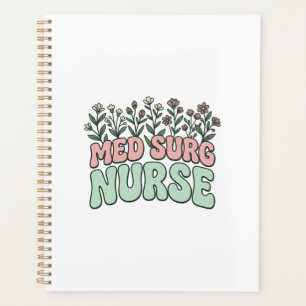 Infirmière en chirurgie florale dessin vectoriel v