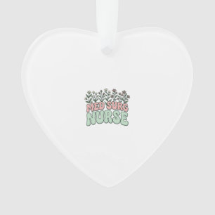 Infirmière en chirurgie florale vintage vector des