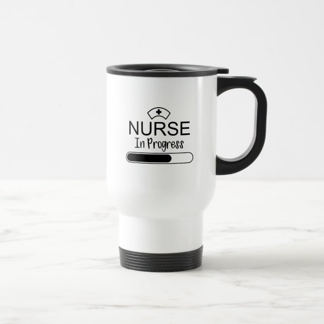 Infirmière en cours Voyage Mug (Droite)