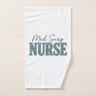 Infirmière en médecine chirurgicale dessin floral 