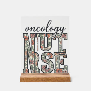 Infirmière en oncologie Floral Vintage