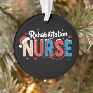 Infirmière en réadaptation Stéthoscope de Noël de