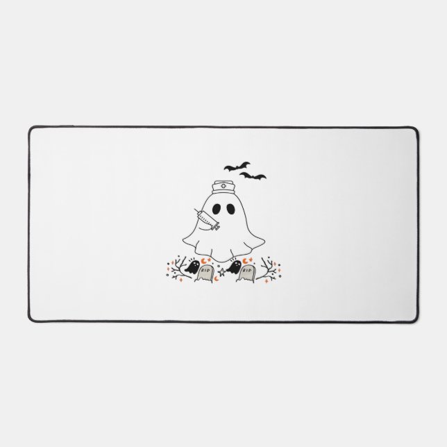 Infirmière Ghost mignonne Halloween Design T-shirt (Recto)