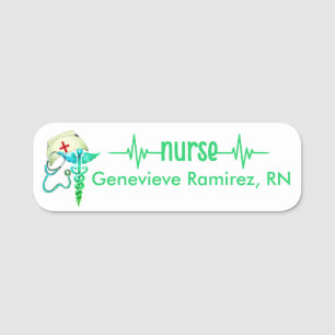 Infirmière inscrite Infirmière RN Badge Green Turq