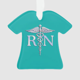 Infirmière inscrite RN Caduceus sur la décoration 