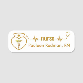 Infirmière inscrite RN Nom Badge Classy Elegant Go
