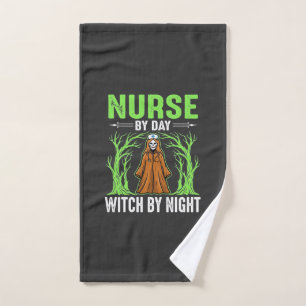 Infirmière le jour, sorcière la nuit, design Hallo