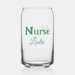 Infirmière médecin ajouter le nom texte vert bleu