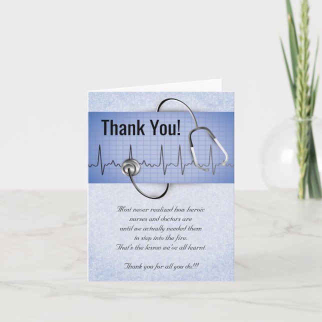 Infirmière Médecin Médicale Soins Covid Carte de r (Devant)