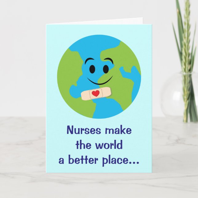 Infirmière Merci avec Sourire Globe, Bandage et Co (Devant)