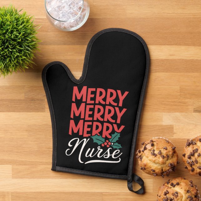 Infirmière Noël Joyeux Infirmière Cadeaux de vacan (De haut en bas)