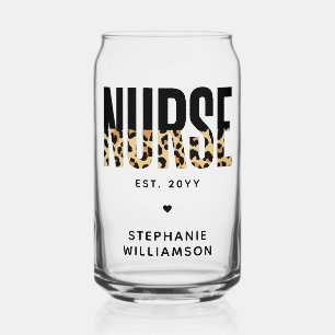 Infirmière personnalisée Empreinte de léopard RN G