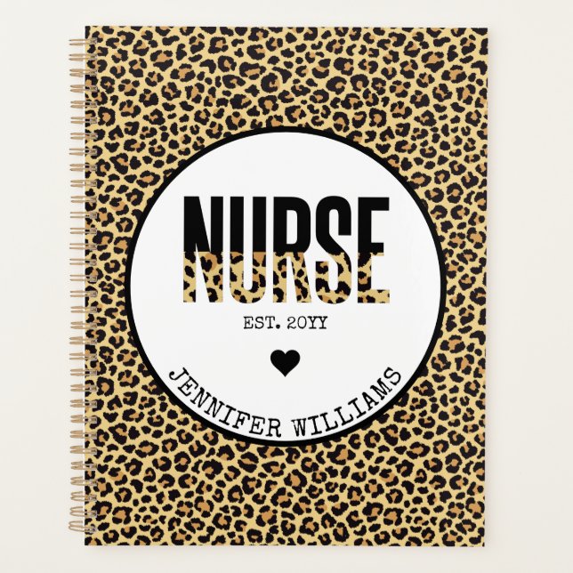 Infirmière personnalisée Est Cheetah RN Graduation (Devant)