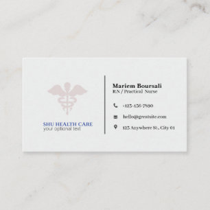 infirmière praticienne carte de visite