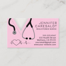 Infirmière RN, LVN, LPN, Carte de visite intérimai