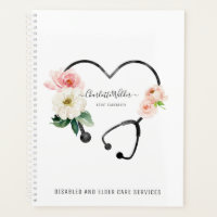 Infirmière soignante Stethoscope floral