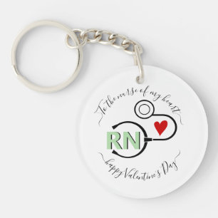 Infirmière Valentines Jour stéthoscope menthe vert