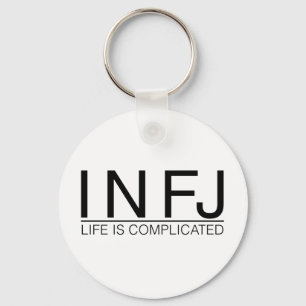 INFJ Life is complicated Keychain