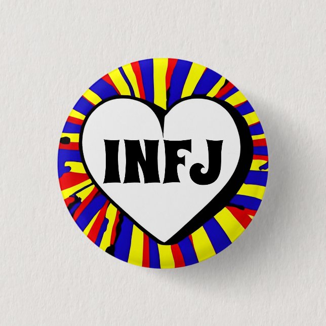 INFJ MBTI 3 Cm Round Badge 1 Inch Round Button (Front)