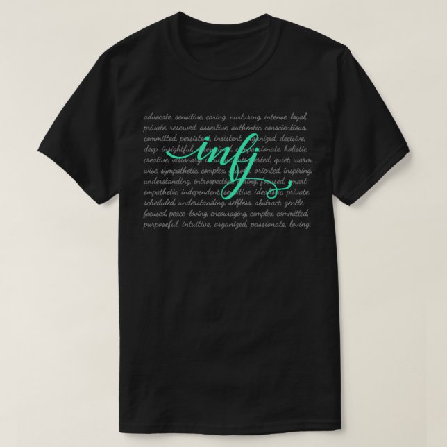 INFJ Shirt MBTI MyersBriggs Personality Type (Design Front)