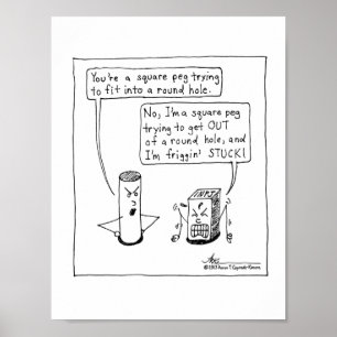 INFJ Square Peg Print