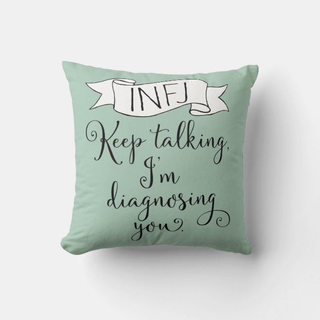 INFJ the Counsellor Throw Pillow (Front)