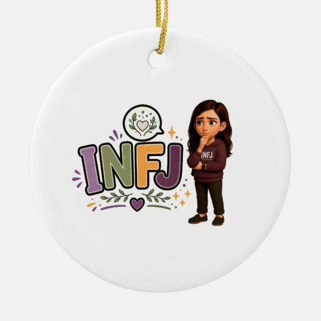 INFJ — The Guardian of Ideas Ceramic Ornament (Front)