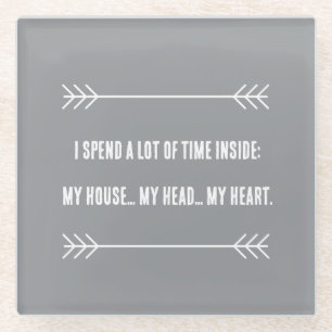 INFJ Vibes Glass Coaster