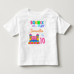 Inflatable Bounce House Jump Birthday Party Girl Toddler T-shirt