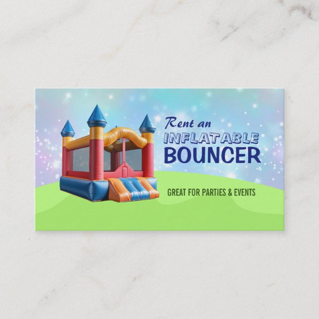 Inflatable Bouncer Business Cards (Front)