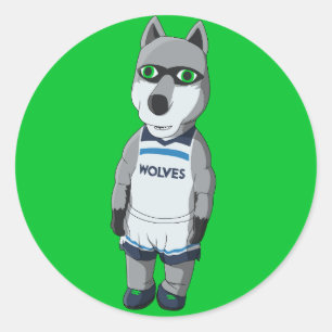 Inflatable Crunch / Chomper - Minnesota Basketball Classic Round Sticker