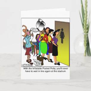 Inflatable Pocket Potty Card