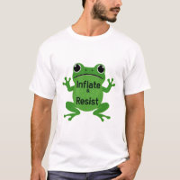 Inflate & Resist – Minimalist Frog Power Poster