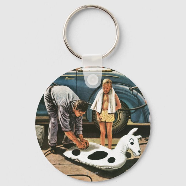 Inflating Beach Toy Keychain (Front)