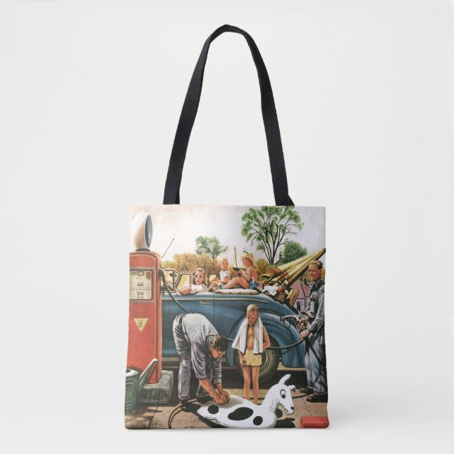 Inflating Beach Toy Tote Bag (Front)