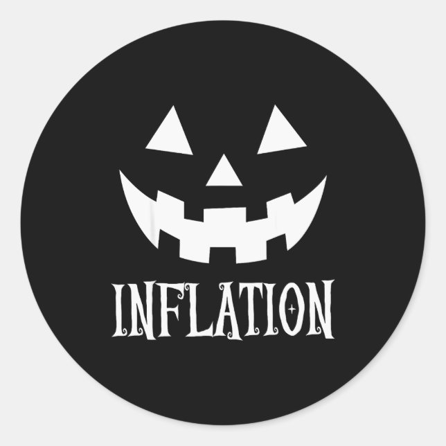 Inflation Halloween Costume Costume Couples Matchi Classic Round Sticker (Front)